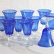 Blue glass from the Biot glassworks Traditional line