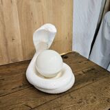Cobra snake lamp 1970 1980 Avobin Italy