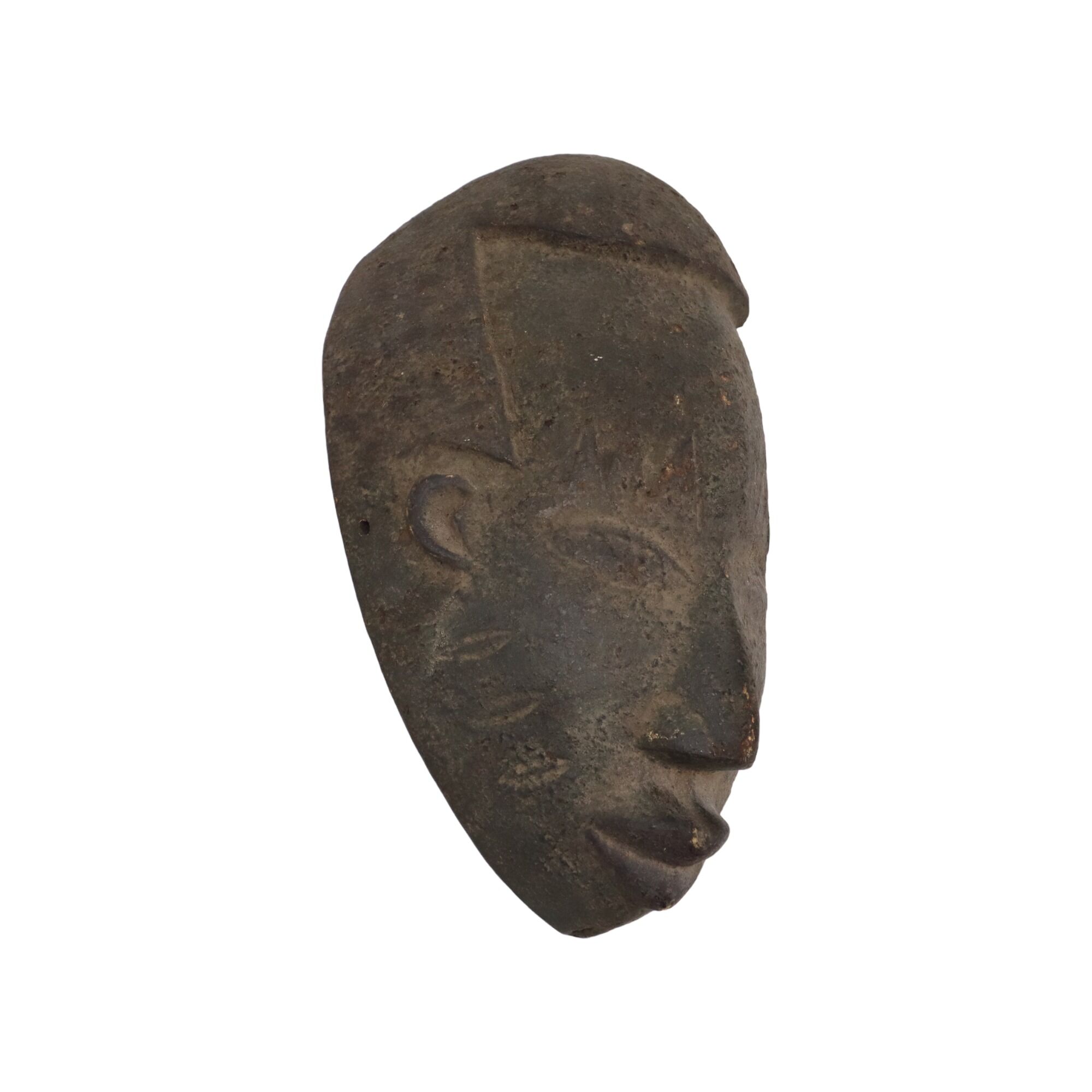 Vintage Wooden Mask Africa Ceremonial Tribal Art Congo 38cm