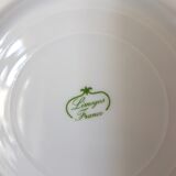 Lot de 6 assiettes de fromages en porcelaine de Limoges