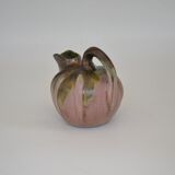 Gilbert Méténier flamed sandstone pitcher with metallic reflections