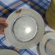 New Duralex dish set, 14 pieces with labels.
