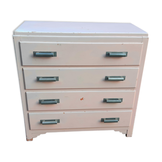 Chest of drawers "old pink" art deco 1930