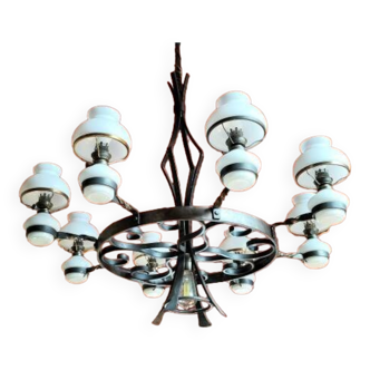 Large chandelier, artistic ironwork