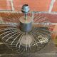 Chrome Metal Wire Space Age Lamp Base 1970s Vintage #D82