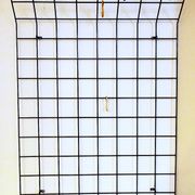 String metal wall mount coat, hat and umbrella rack, 1960s