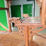 Bibliothèque chinoise Collectible Décorative en bois exotique