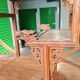 Collectible decorative Chinese library in exotic wood.