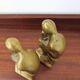 Pair of bookends The Thinker by Rodin in solid brass