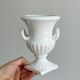 Cache-pot, white vase