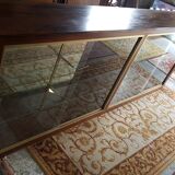 Glass and wood display case