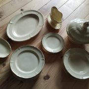 Service de table ancien gien – modèle niderviller – ensemble exceptionnel