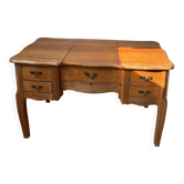 Coiffeuse basse en bois des années 60-70
