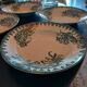 4 iron earth soup plates. Iris model.