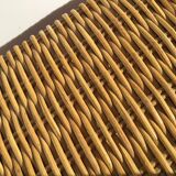 Natural wicker case 30x40cm inner fabric