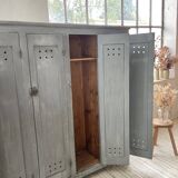 XXL workshop locker with blue patina