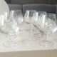 Lot 6 Verres Cognac/Cristal Arques. Model Fleury engraved with Wheat Ears.