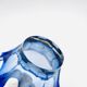 Large Bohemian Crystal Coupe Hospodka Blue Sommerso 1960