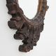 Rococo Style Carved Wooden Mirror with Cartouche-Shaped Glass, Italy