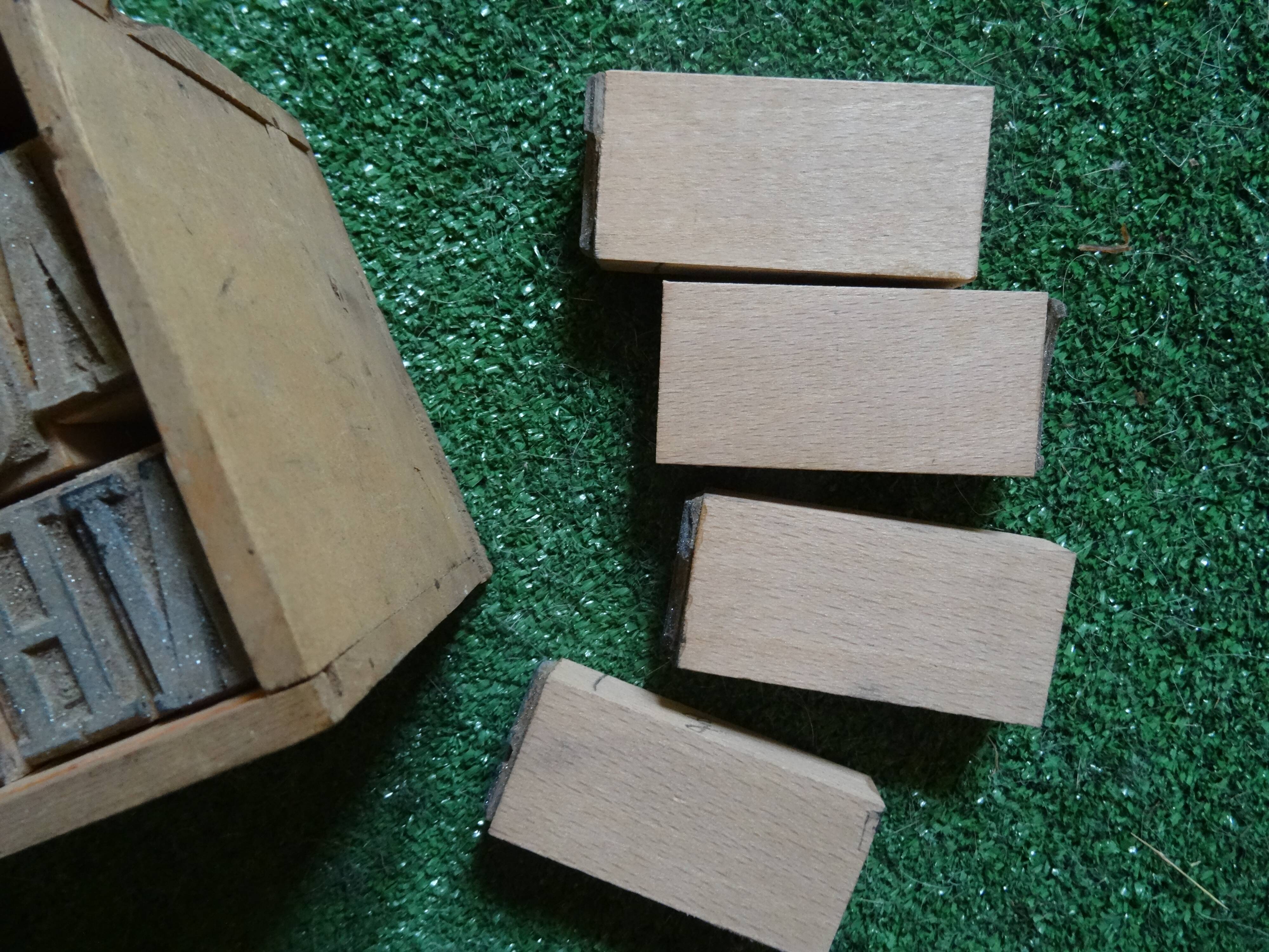 Alphabet box in print letters