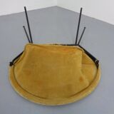 Danish Suede Folding Balloon Chair by Hans Olsen for Lea, 1960s