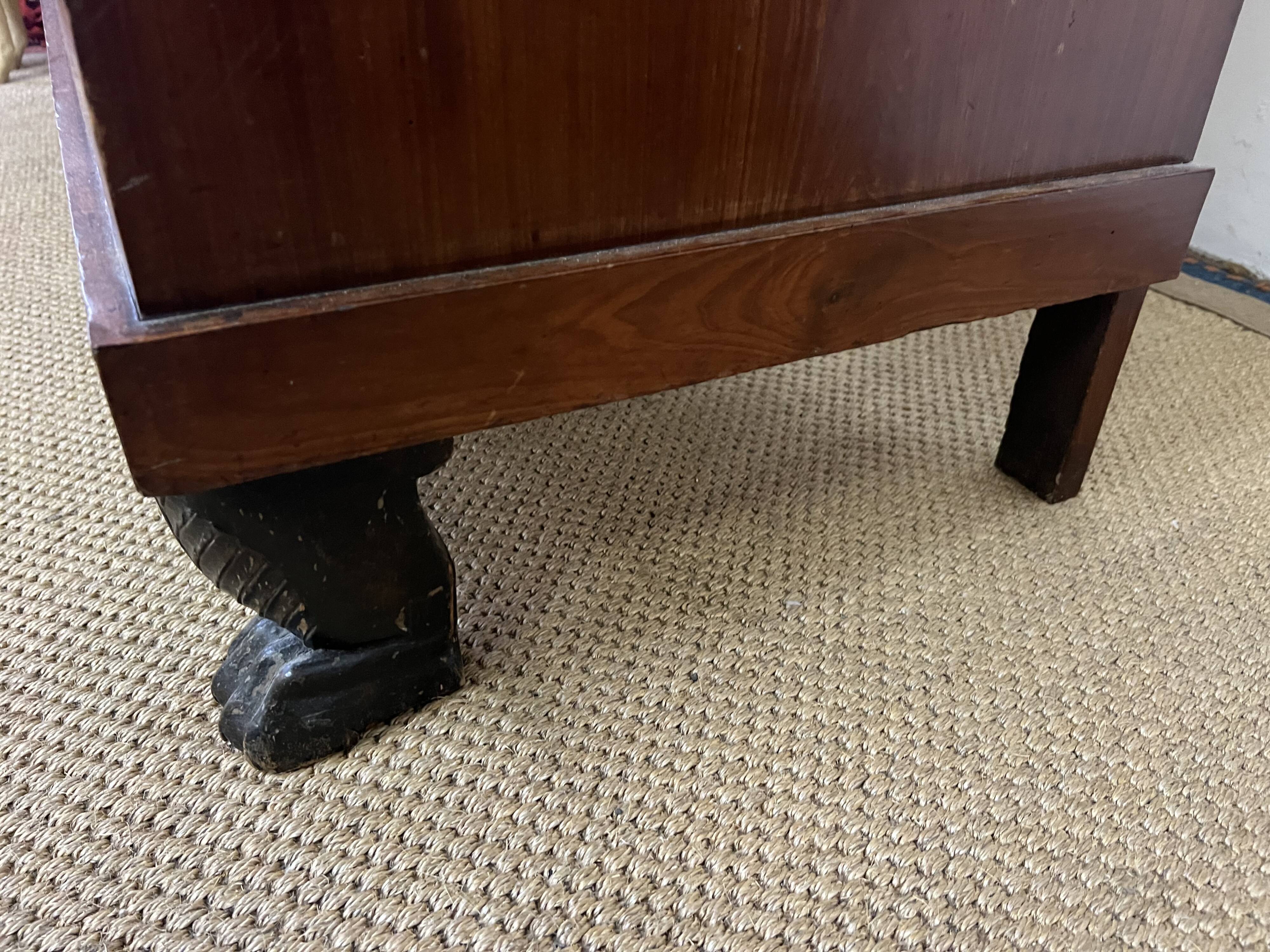 Empire chest of drawers returned from Egypt