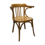 Signed Baumann desk armchair light wood