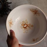 Old earthenware salad bowl