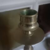 Pair of chiselled candlesticks