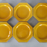 6 Poet Laval beaded octagonal plates