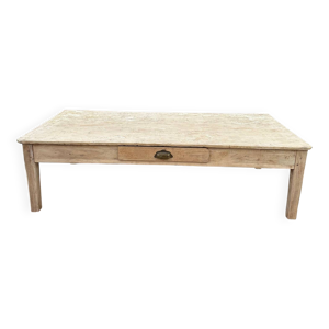 table basse double tiroirs