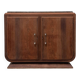 Large Art Deco sideboard in rosewood and marble (renovated)