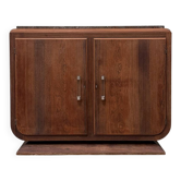 Large Art Deco sideboard in rosewood and marble (renovated)