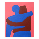 Can i hold you, version bleu 100x80cm