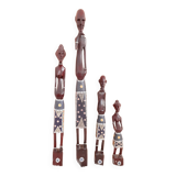 4 wooden statues from Kenya, 80s