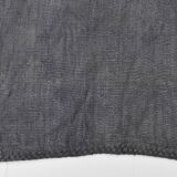 5x8 Anthracite Grey Handwoven Vintage Kilim Rug, 159x235 Cm