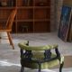 Victorian English decorative chair, velvet and wood, late 19th century.