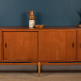 Retro Teak Danish 1960s Long Mid Century Sideboard