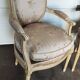 Old pair of Louis XVI style armchairs
