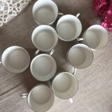Limoge coffee service, silver fillet