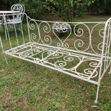 Old wrought iron bed