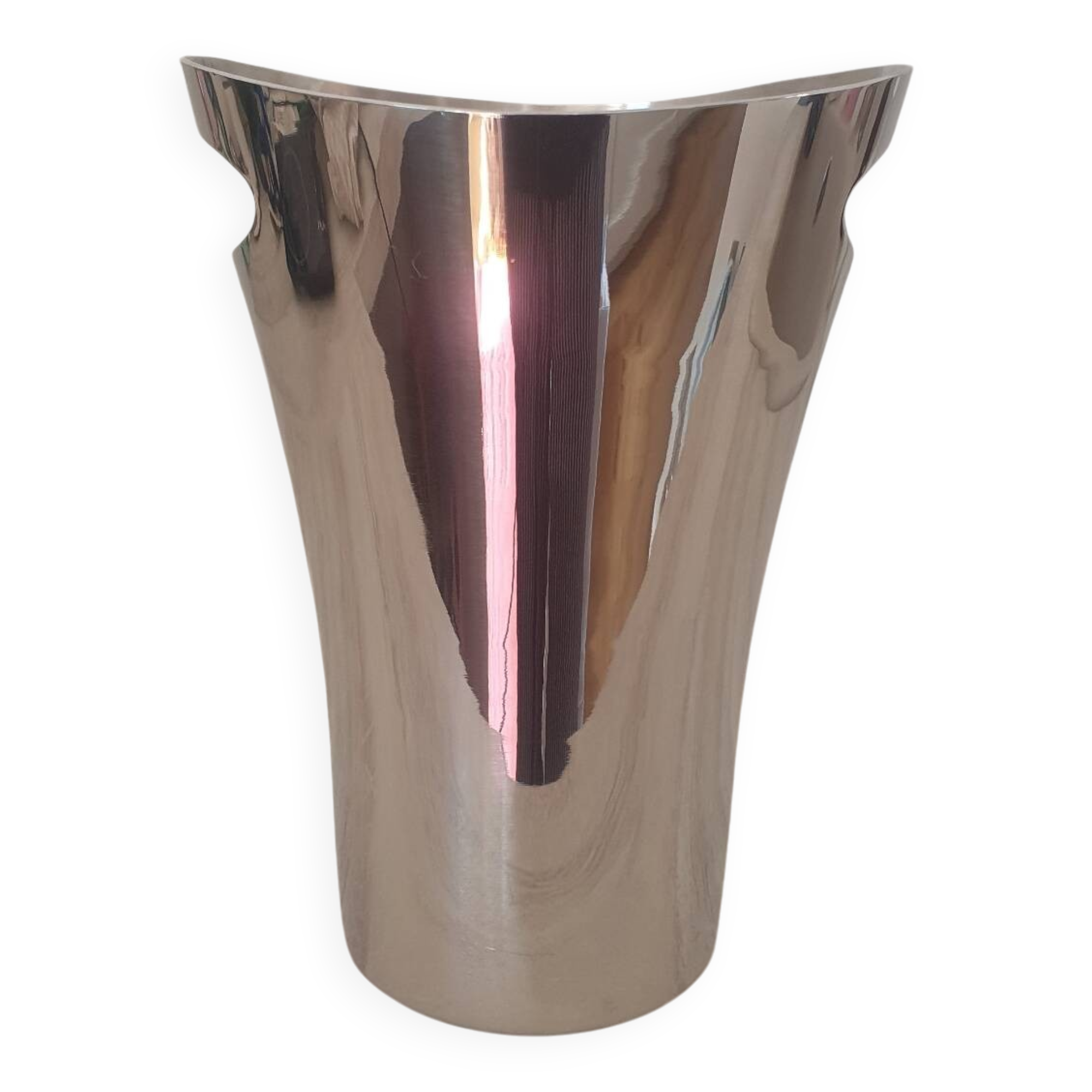 Stainless steel champagne bucket by Couzon, Atlante model