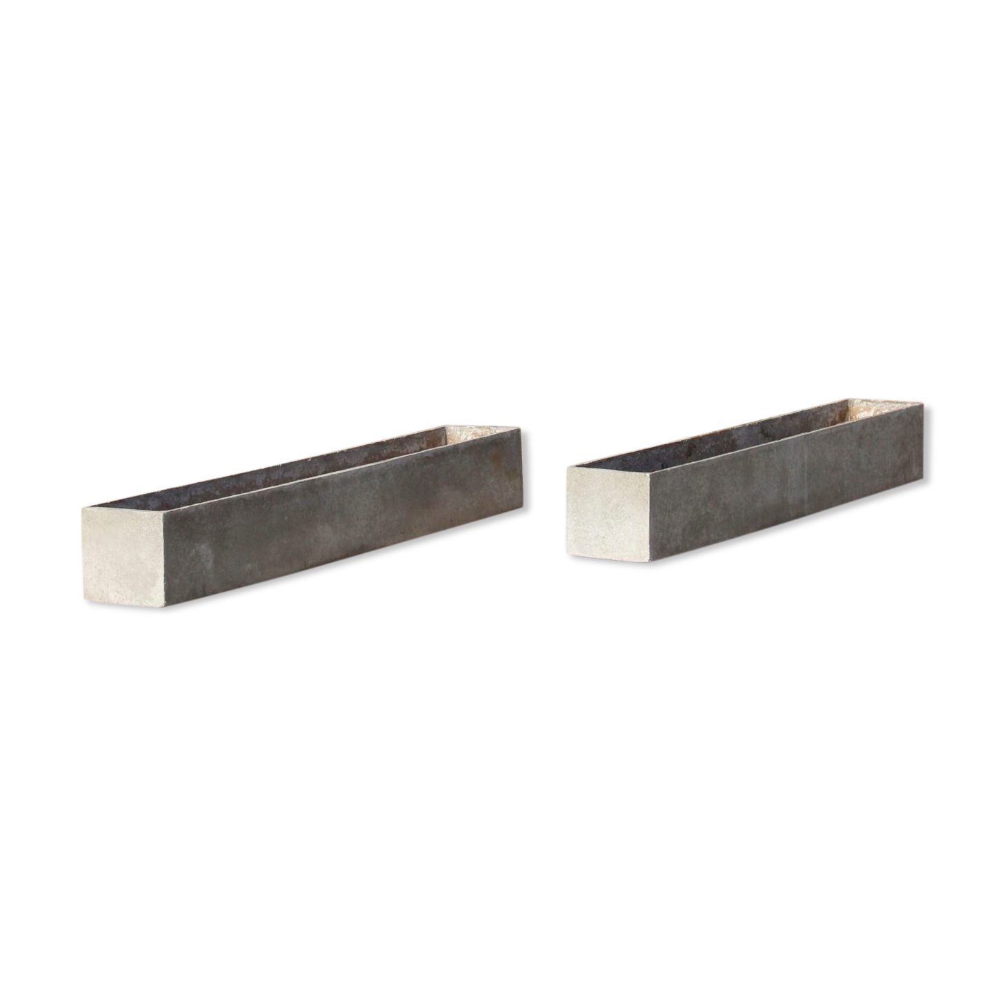Pair of planters in eternit, switzerland 1970s