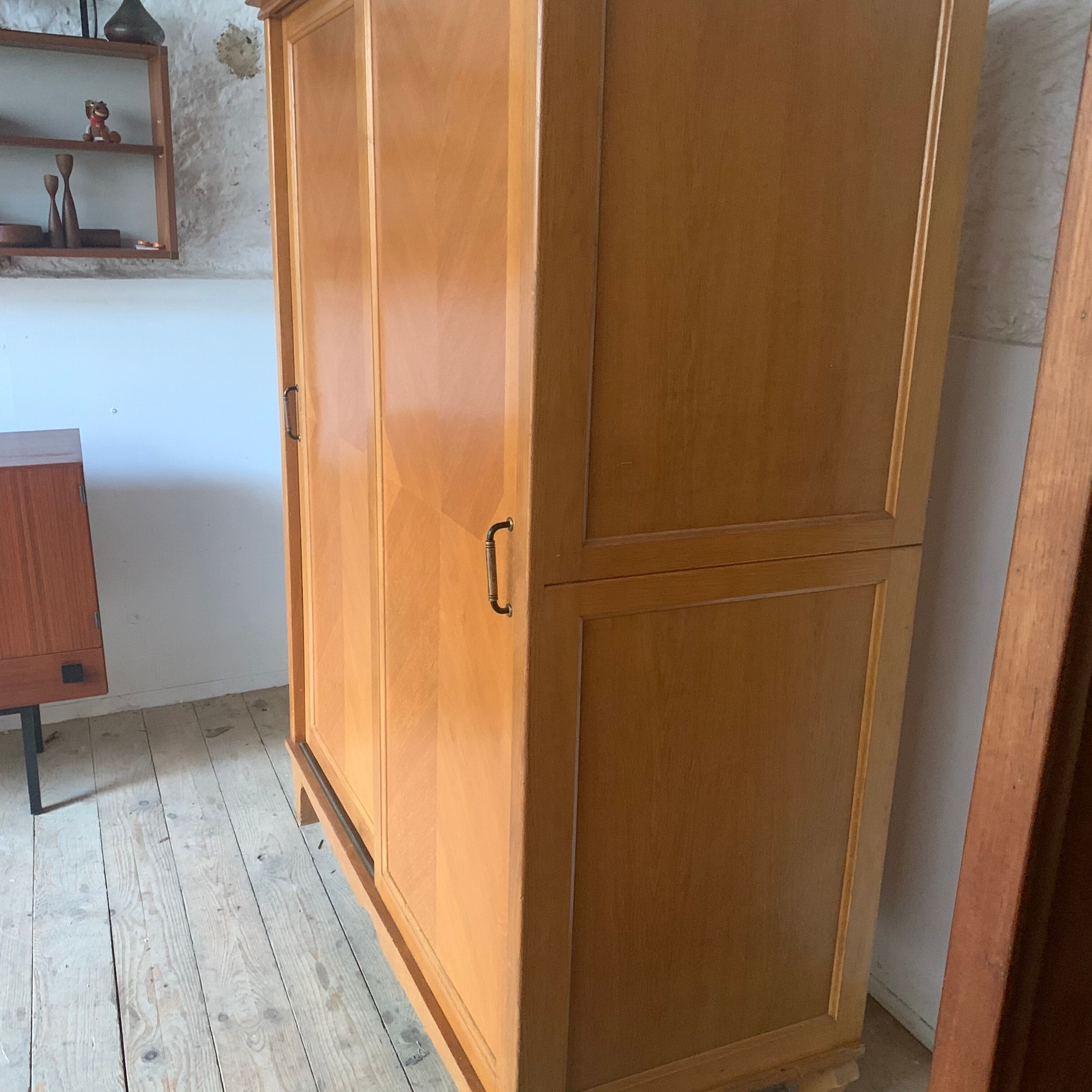 Vintage Parisian wardrobe sliding doors