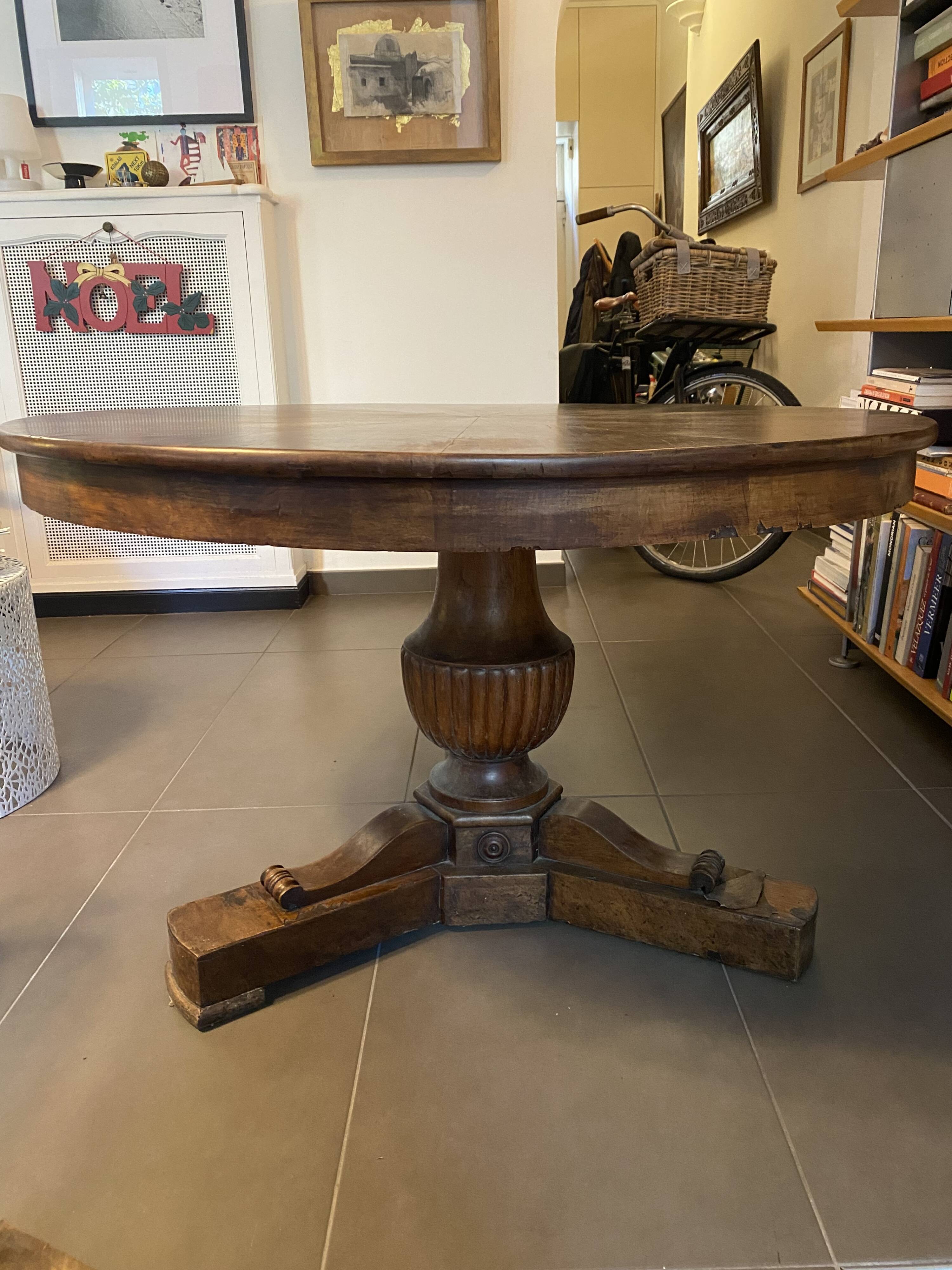 Wooden folding table