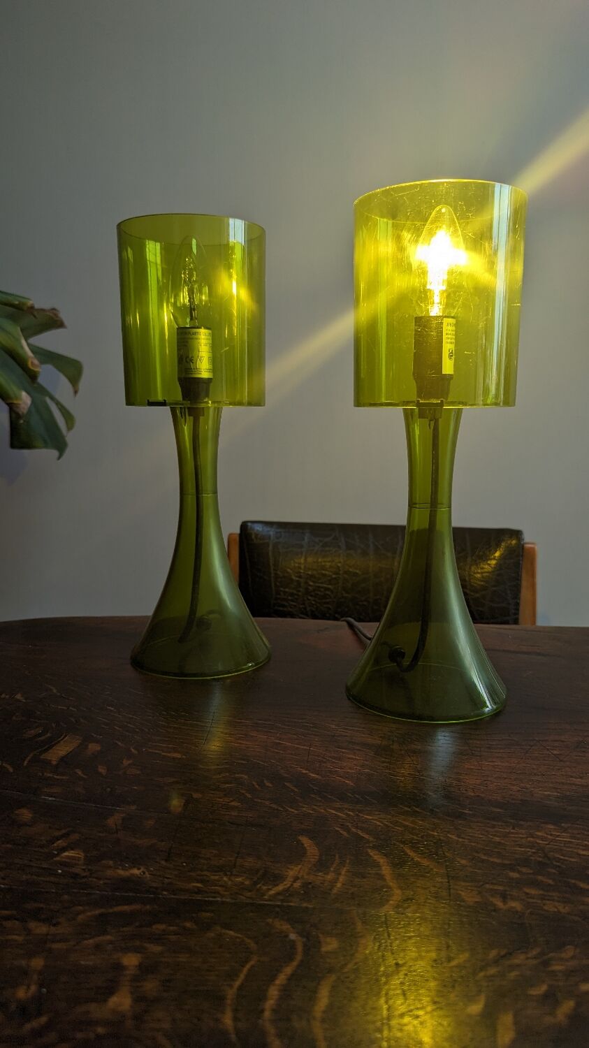 Green pop lamp x 2