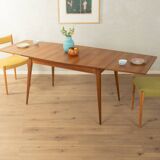 Elegant mid-century dining table with extension function, 1960s