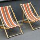 Paire de chaises longues années 70 vintage