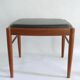 Ottoman - Stool, Teak - Artificial Leather, H.W. Klein for Bramin, Denmark - 1960s