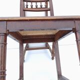 Set of 6 canned chairs